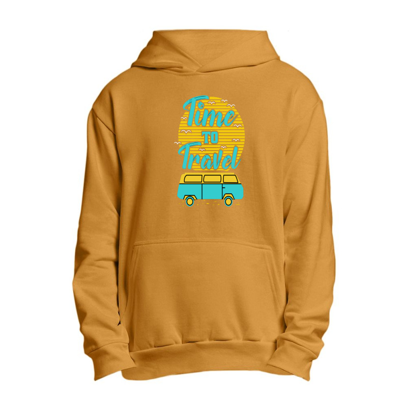 Time To Travel Summer Beach Urban Pullover Hoodie by chris299 | Artistshot