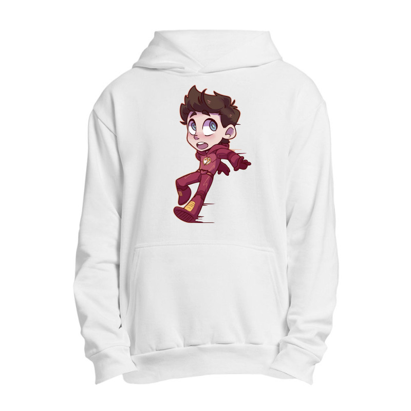 The Flash (low Poly) Zoomout Effect Urban Pullover Hoodie | Artistshot