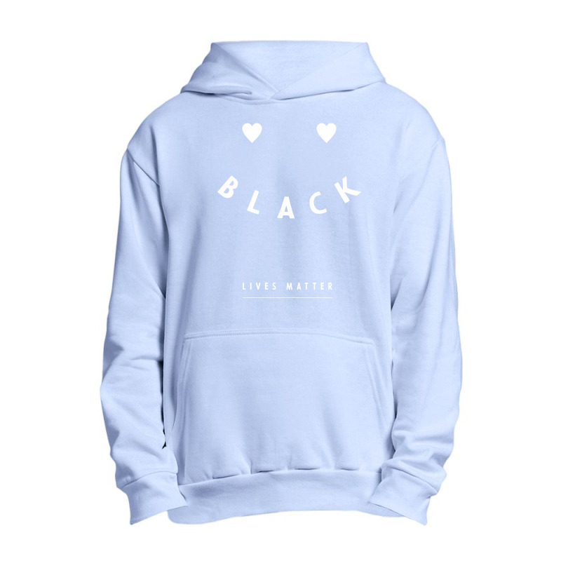 Simple Black Lives Matter In Black And White Letters - Protest Gifts Urban Pullover Hoodie by Diogo Calheiros | Artistshot