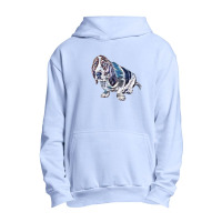 Basset Hound Dog Looking Up W Urban Pullover Hoodie | Artistshot