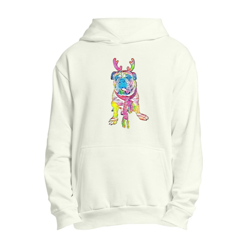 Funny Photo Of A Bulldog Bree Urban Pullover Hoodie by Kemnabi | Artistshot