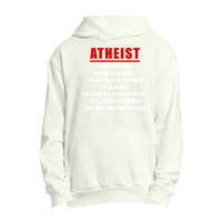 Funny Atheist Logic Anti Religious Urban Pullover Hoodie | Artistshot