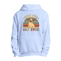 Best Pug Dad Ever Retro Vintage Father's Day Urban Pullover Hoodie | Artistshot