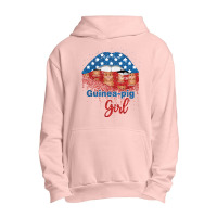 Guinea Pig Girl Pretty American Flag Sexy Biting Lip 4th Of July Usa A Urban Pullover Hoodie | Artistshot