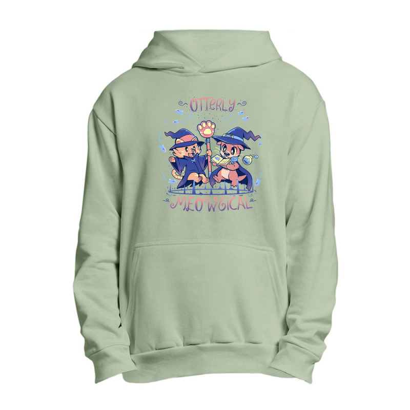 Otterly Meowgical Urban Pullover Hoodie | Artistshot