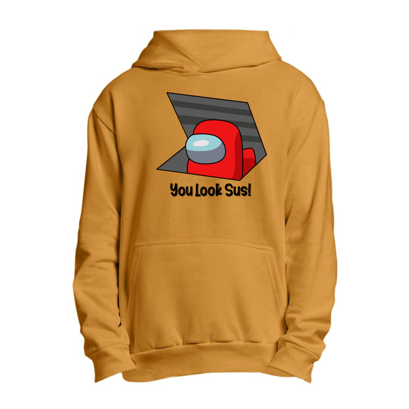 You Look Sus Red Urban Pullover Hoodie | Artistshot