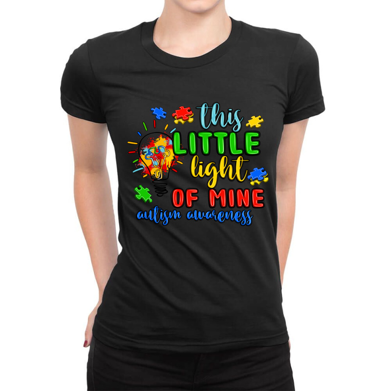 This Little Light Of Mine Autism Awareness Ladies Fitted T-Shirt by JahusDesignShop | Artistshot