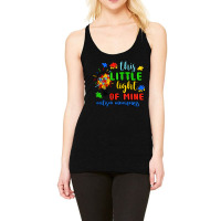 This Little Light Of Mine Autism Awareness Racerback Tank | Artistshot