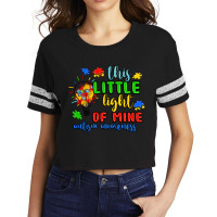 This Little Light Of Mine Autism Awareness Scorecard Crop Tee | Artistshot