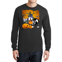 Old English Sheepdog Skeleton Halloween Happy Pumpkin Long Sleeve Shirts | Artistshot