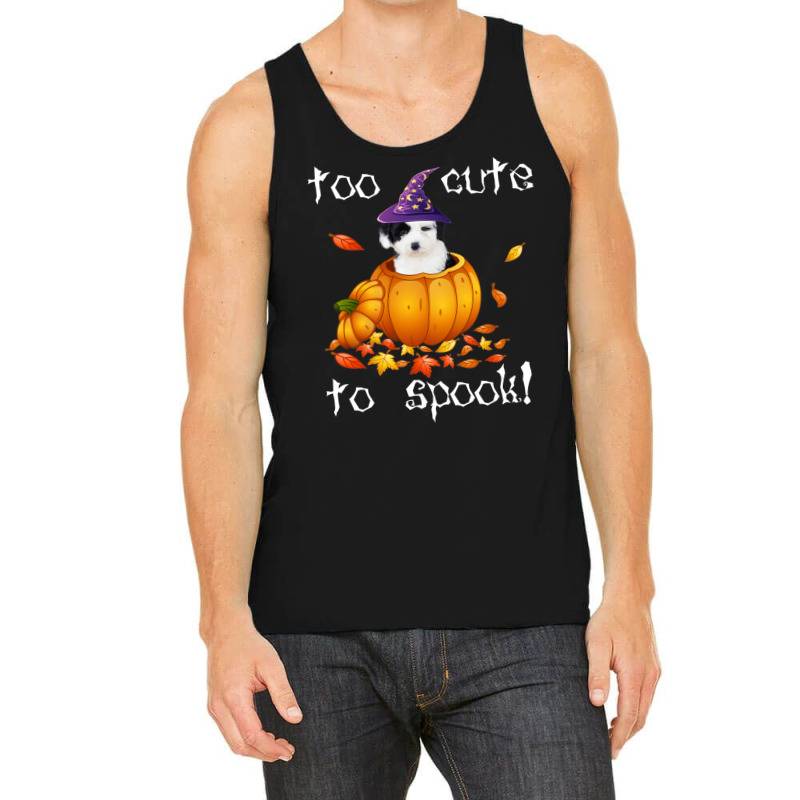 Old English Sheepdog Too Cute To Spook Halloween Dog Tank Top | Artistshot