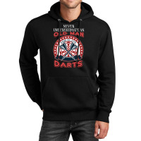 Old Man And Darts Father's Day Dart Player Unisex Hoodie | Artistshot