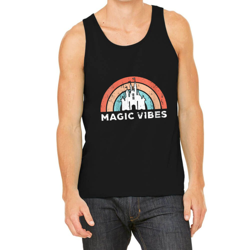 Womens Magic Vibes Cute Matching Vacation Tops V Neck Tank Top | Artistshot