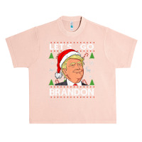 Funny Let's Go Brandon Trump Ugly Christmas Sweater Vintage Urban Heavy T-shirt | Artistshot