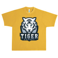 Tiger White Vector Urban Heavy T-shirt | Artistshot