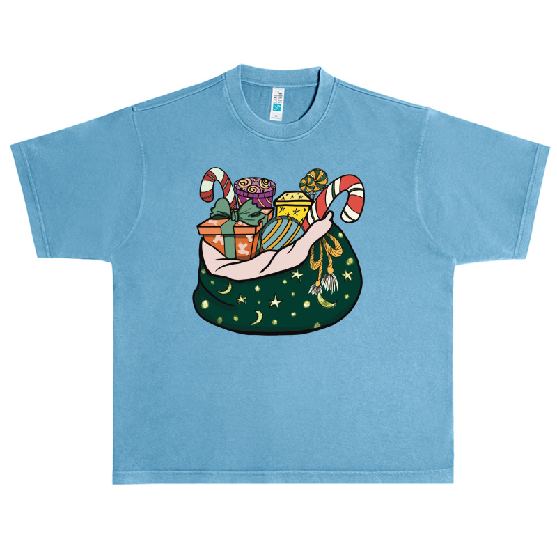 Santa Claus Gift Bag Urban Heavy T-shirt | Artistshot