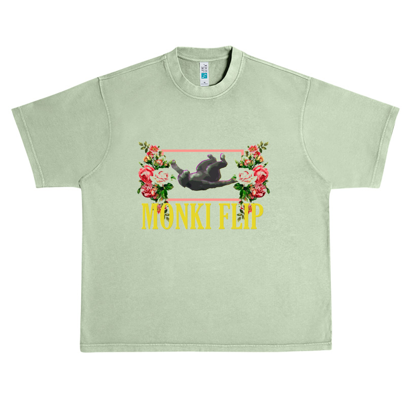 Monki Flip Floral Urban Heavy T-shirt | Artistshot