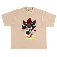 Black Super Hedgehog Running Forward Urban Heavy T-shirt | Artistshot