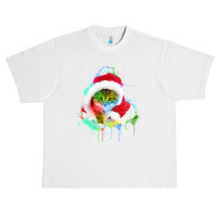 Merry Christmas Cat Urban Heavy T-shirt | Artistshot