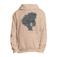 Strong Black Woman Afro Word Art Natural Hair Melanin Poppin T Shirt Urban Pullover Hoodie | Artistshot