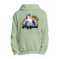 Love Is Magical Unicorn Urban Pullover Hoodie | Artistshot