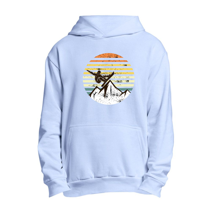 Sunset Snowboarding Urban Pullover Hoodie | Artistshot