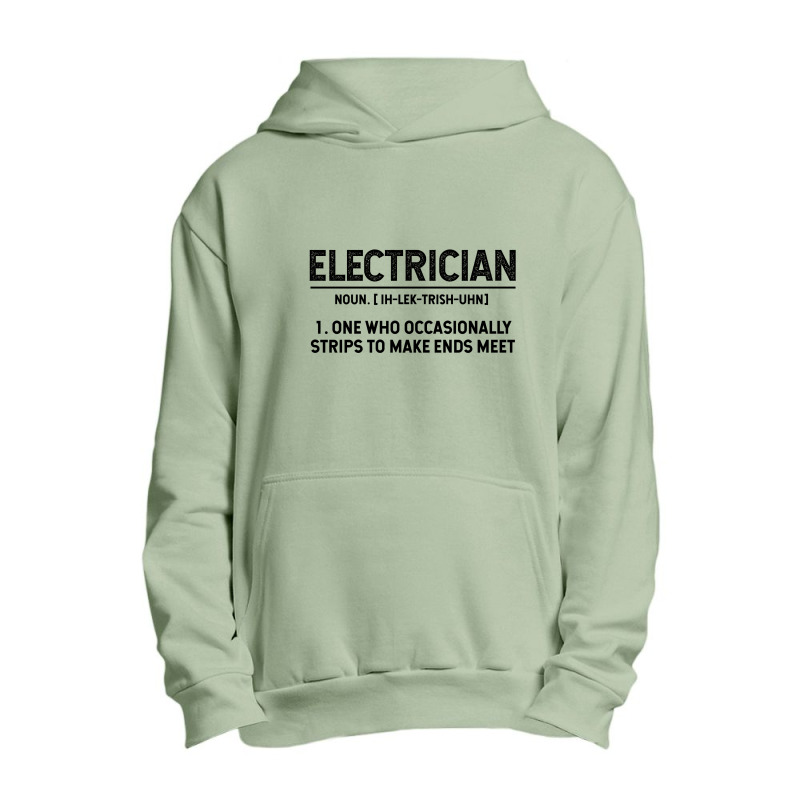 Electrician Definition - Jobs Gift Occupation Urban Pullover Hoodie by Diogo Calheiros | Artistshot