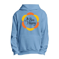 Bee Happy Urban Pullover Hoodie | Artistshot