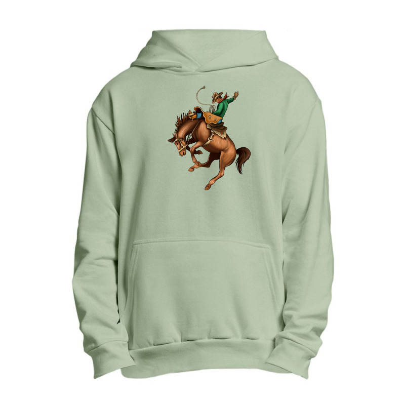 Bucking Bronco Rodeo Urban Pullover Hoodie by Bettercallsaul | Artistshot