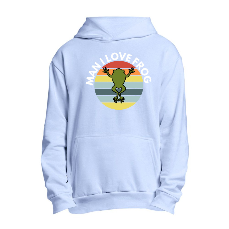 Man I Love Frog Urban Pullover Hoodie | Artistshot