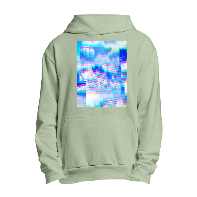 Skies = Sky, Clouds, Aesthetic, Dream, Weird, Glitch, Trippy Urban Pullover Hoodie | Artistshot