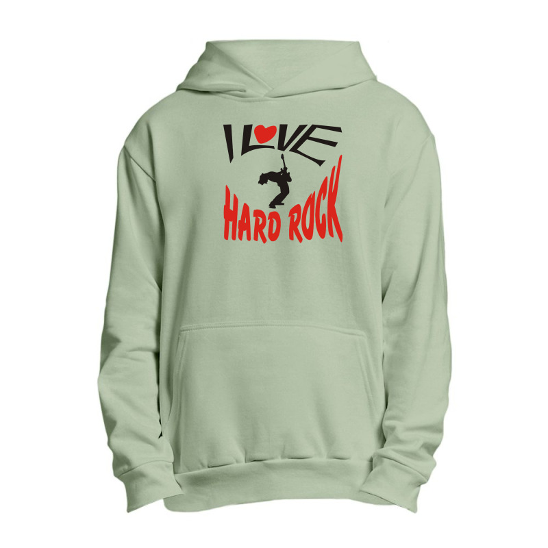 I Love Hard Rock Urban Pullover Hoodie | Artistshot