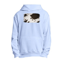 Cowhide Black And White Brush Strokes Background Urban Pullover Hoodie | Artistshot