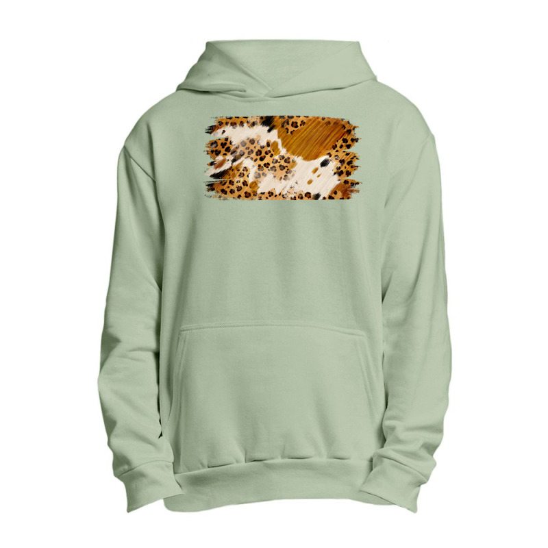 Leopard Cowhide Brushstroke Urban Pullover Hoodie | Artistshot