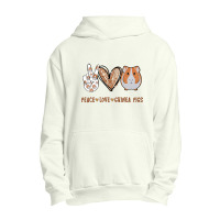 Peace Love Guin.ea Pigs Gift For Gui.ne.a Lover T Shirt Urban Pullover Hoodie | Artistshot