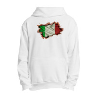 Italy Flag Inside Wall Urban Pullover Hoodie | Artistshot