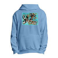 Turquoise Cowhide Leopard Background Urban Pullover Hoodie | Artistshot