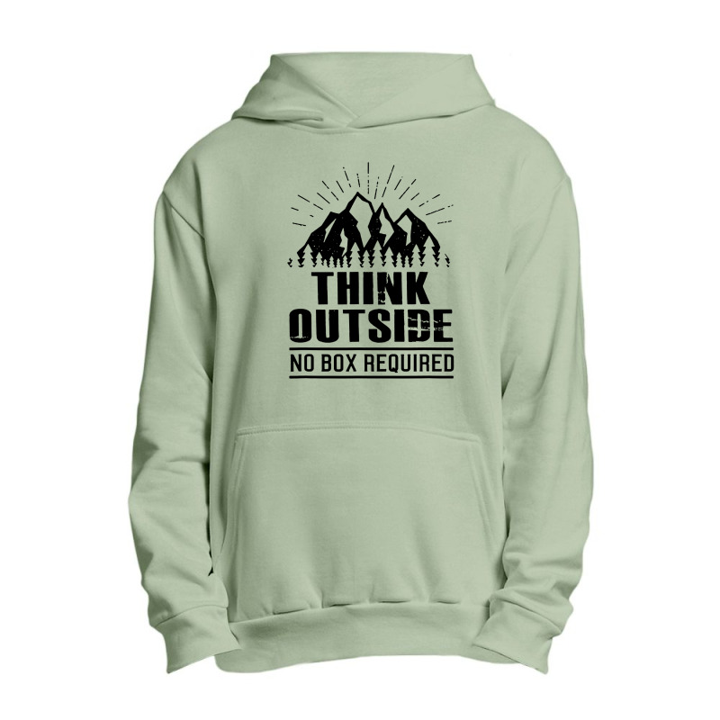 Think Outside No Box Urban Pullover Hoodie | Artistshot