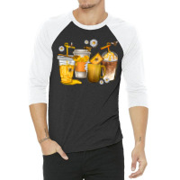 Coffee Cups Bumble Bee 3/4 Sleeve Shirt | Artistshot