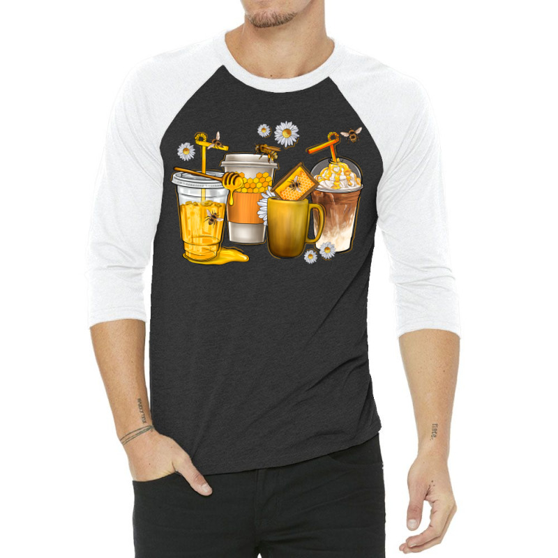 Coffee Cups Bumble Bee 3/4 Sleeve Shirt | Artistshot