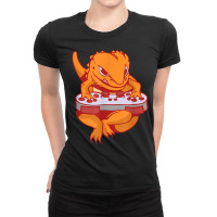 Bearded Dragon Gamer Boys Kids Video Game Players Pet Vet T Shirt Ladies Fitted T-shirt | Artistshot