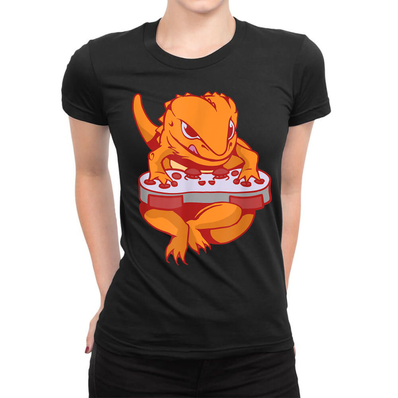 Bearded Dragon Gamer Boys Kids Video Game Players Pet Vet T Shirt Ladies Fitted T-Shirt by phuongvu | Artistshot