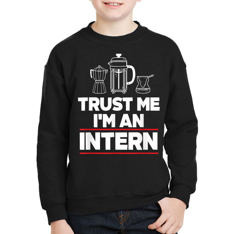 Trust Me I Am Intern Assistant Internship Apprentice Trainee T Shirt Youth Sweatshirt by nazhirgoodie | Artistshot