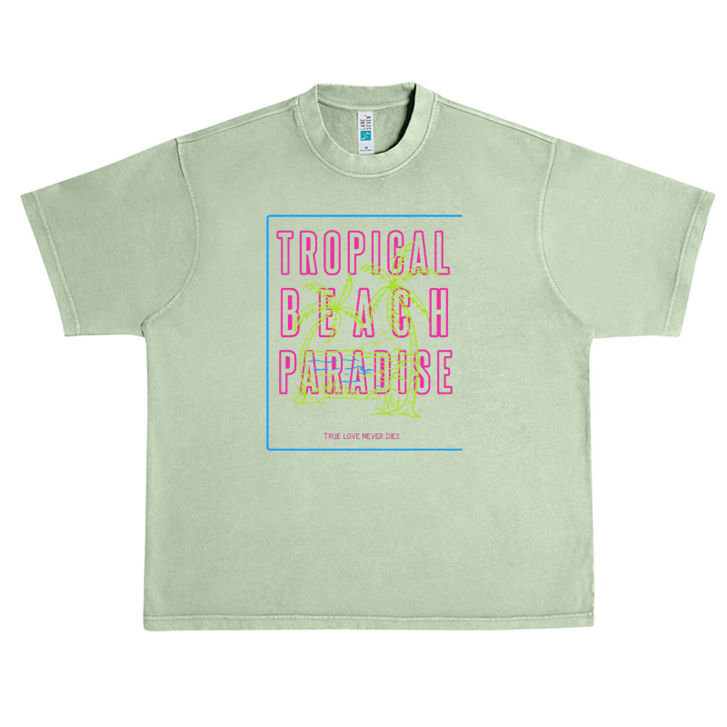 Tropical Paradise Love Urban Heavy T-shirt by lullabellelaart | Artistshot