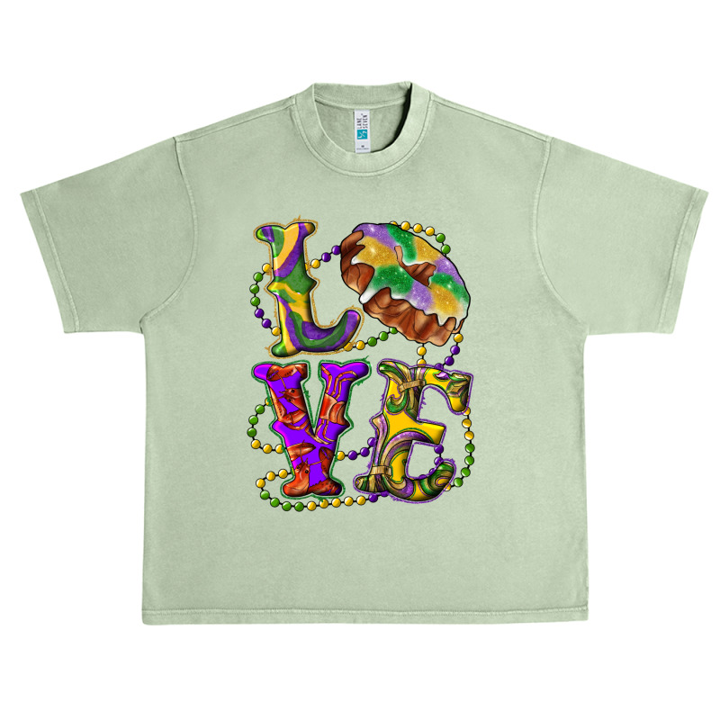 Mardi Gras Love With King Cake Urban Heavy T-shirt | Artistshot