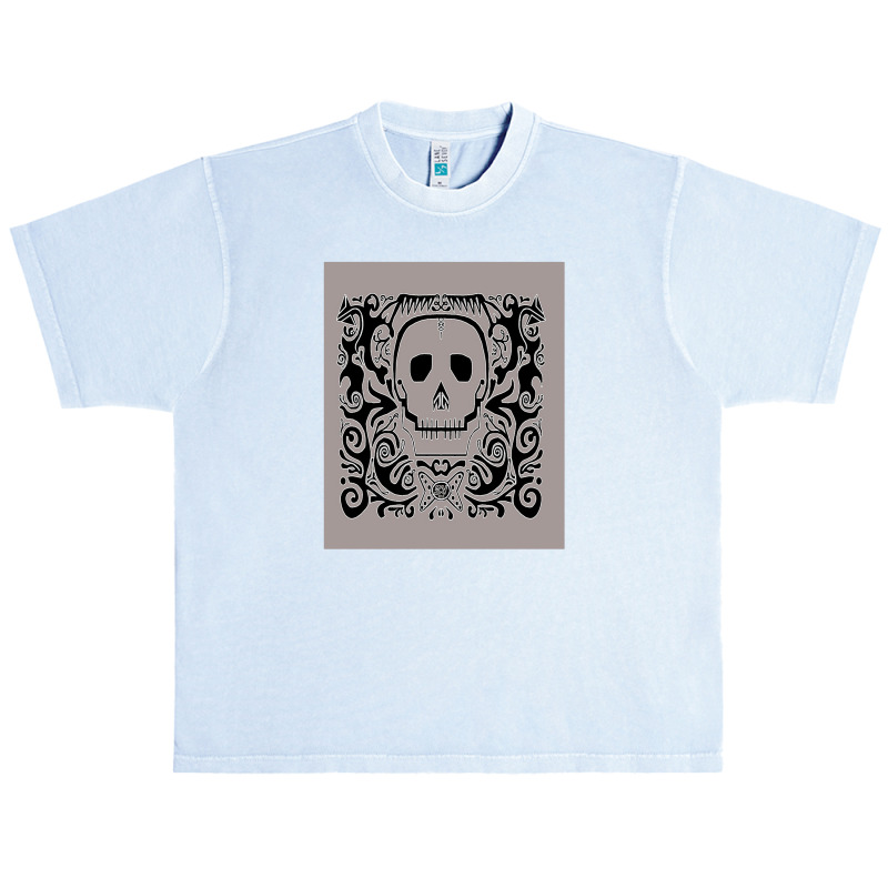 Skull Stencil Warm Grey Urban Heavy T-shirt | Artistshot