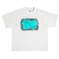 Gemstone Turquoise Leopard Background Urban Heavy T-shirt | Artistshot