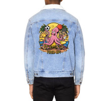 Octopus All Fired Up! Unisex Sherpa-lined Denim Jacket | Artistshot