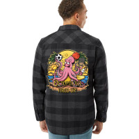 Octopus All Fired Up! Flannel Shirt | Artistshot