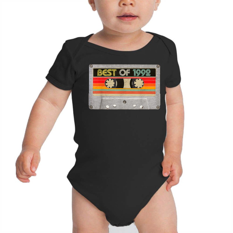 Best Of 1992 30th Birthday Gifts Cassette Tape Vintage T Shirt Baby Bodysuit by phuongvu | Artistshot